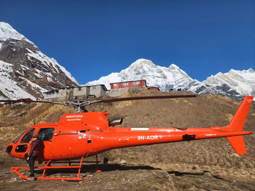 Lobuche to Kathmandu Shared Helicopter Tour