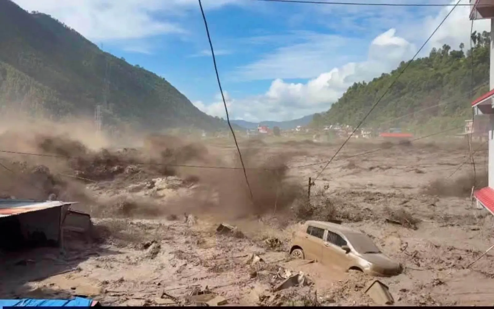 Massive Flash Flood from Tibet Devastates Rasuwagadhi Border