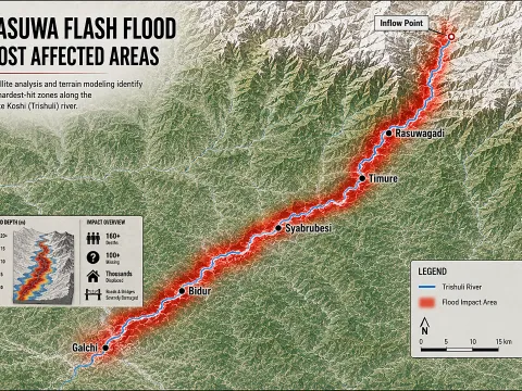 Rasuwa Flood 2026: Helicopter Operations & Emergency Flight Update